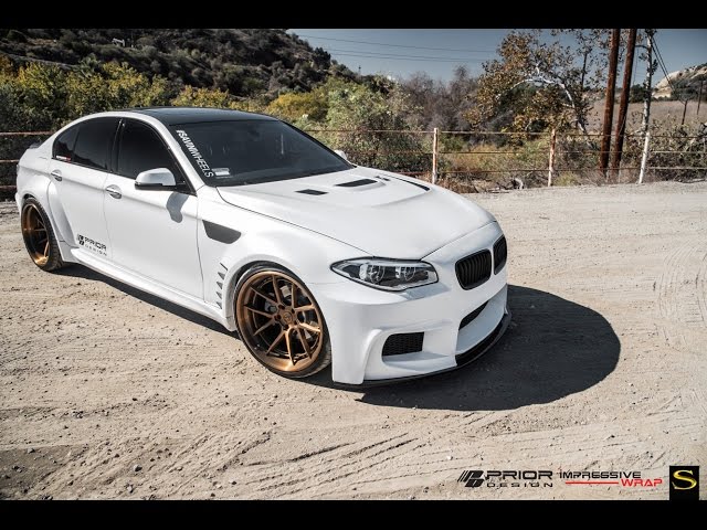 BMW 5-Series| Black di Forza BM14-L | Savini Wheels | Prior-Design 