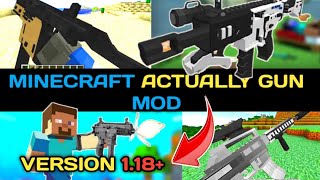 MINECRAFT 1.18 GUNS MODE DOWNLOAD FOR ANDROID MEDIAFIRE LINK | MINECRAFT PE 1.18 ACTUALLY GUNS MODE screenshot 4