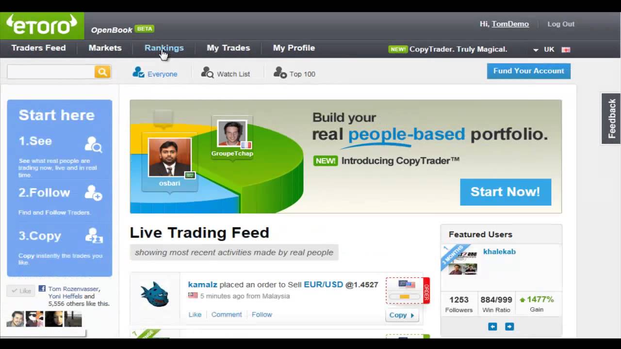 etoro! how to copy trade! - YouTube