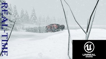 Snow test by UE4 and Premiere Pro