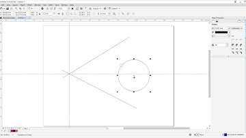 The easiest way to align lines at the tangent points of a circle in CorelDraw