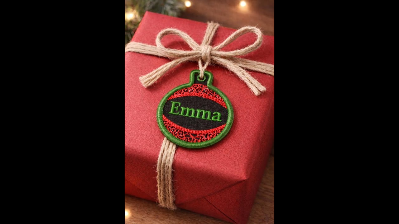 Labelling Present Label for present. #embroiderydesigns #embroiderydesigns #label - YouTube