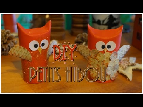 DIY - Toilet Roll Owl - Des Hiboux avec des rouleaux de papiers toilette ♡