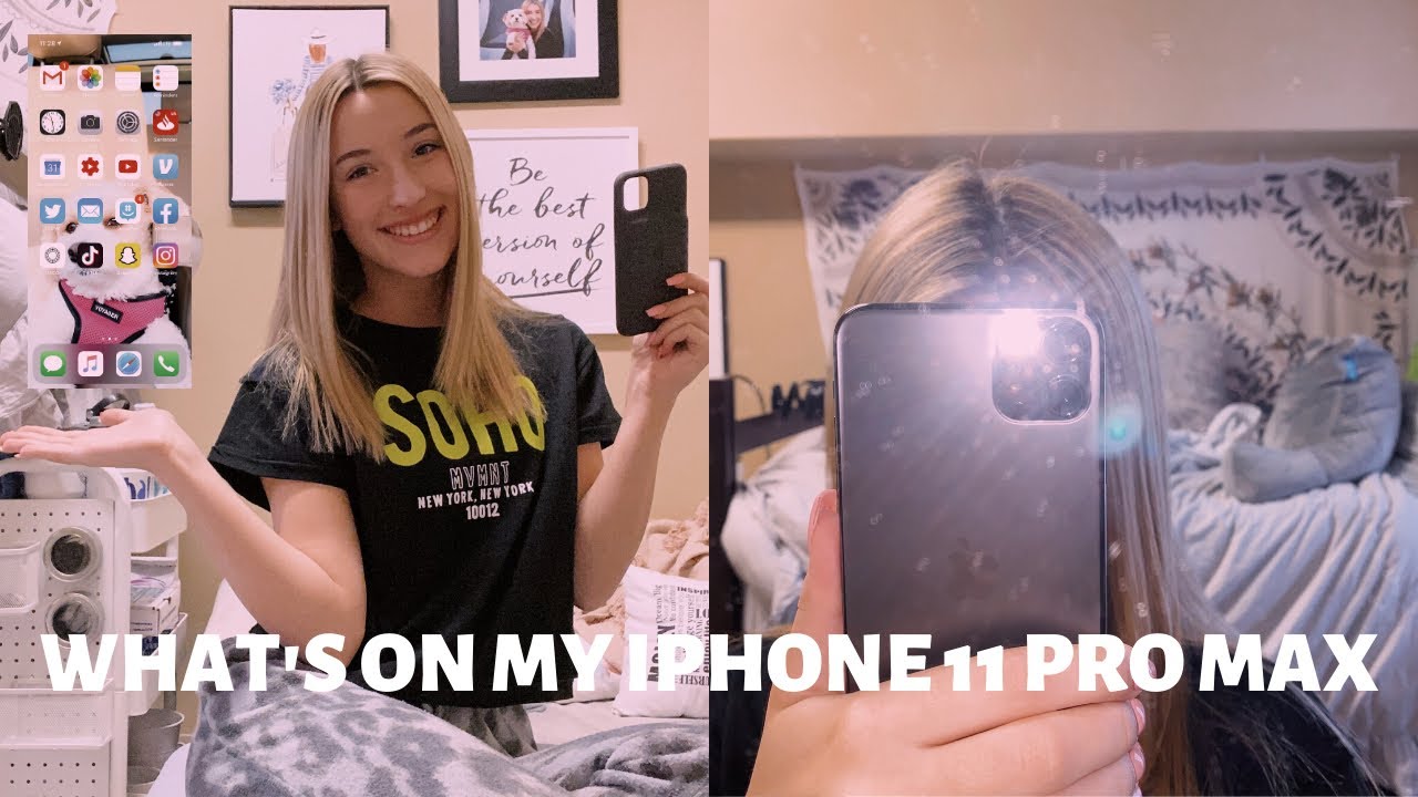 WHAT'S ON MY IPHONE 11 PRO MAX - YouTube