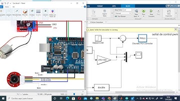 Comunicación serial arduino - simulink #4 control PID de velocidad de motor DC