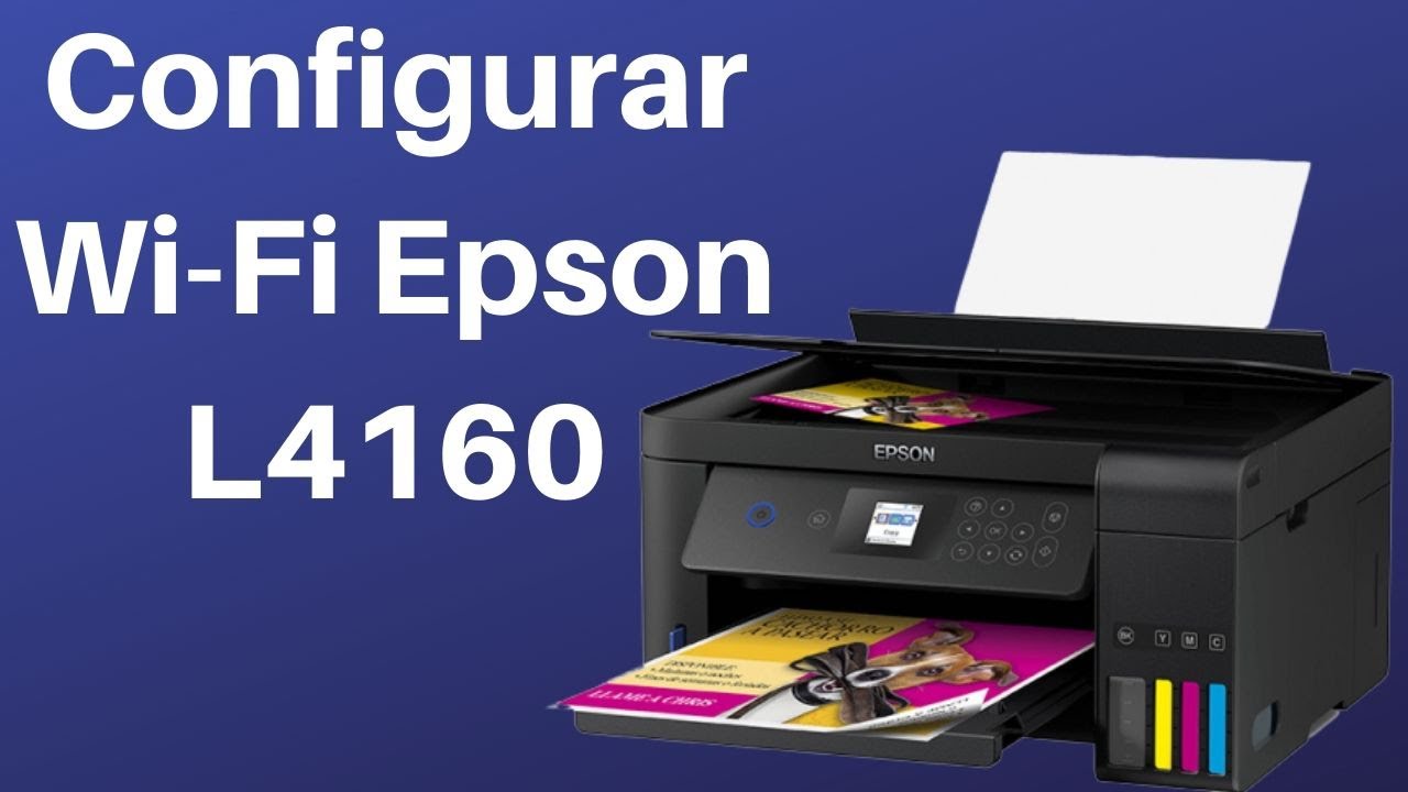 Como CONECTAR A RED WIFI EPSON L4160 - YouTube
