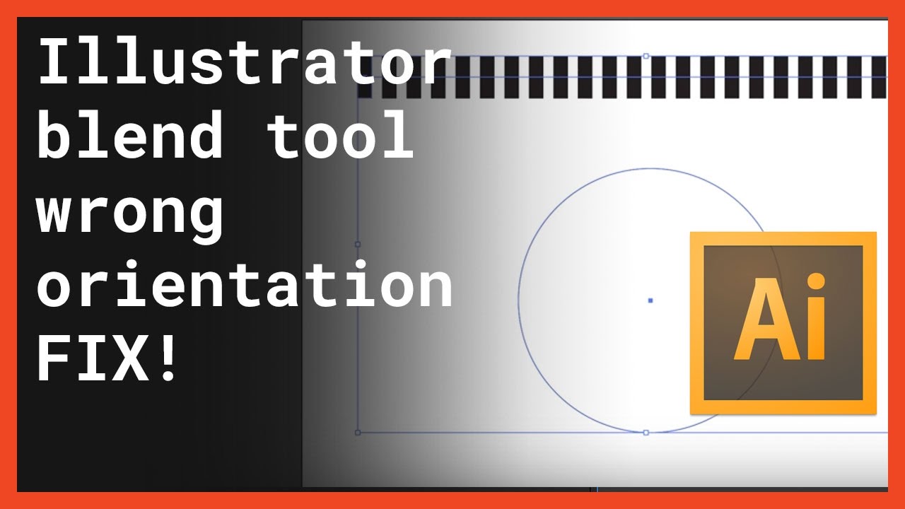 Illustrator blend tool wrong orientation FIX Illustrator blend tool wrong orientation FIX
