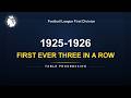 FIRST EVER THREE IN A ROW | Premier League 1925-1926 | Table Progression &amp; Title Race