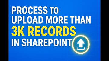 Process to upload 3K+ Items to SharePoint List Step-by-Step | #SharePointList