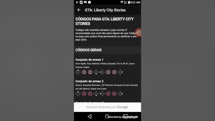 Cheats e Códigos de GTA Liberty City – Tecnoblog