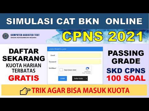 Simulasi CAT BKN 2021 Gratis - Tes SKD CPNS TWK TIU TKP