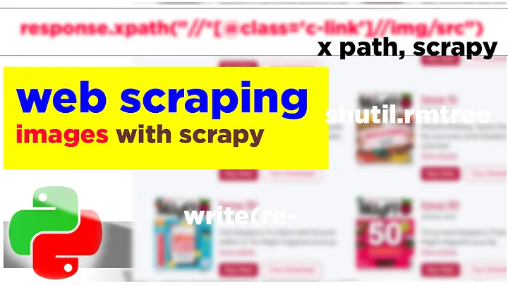 Web Scraping Images | Scrapy | extracting images with a specific class name