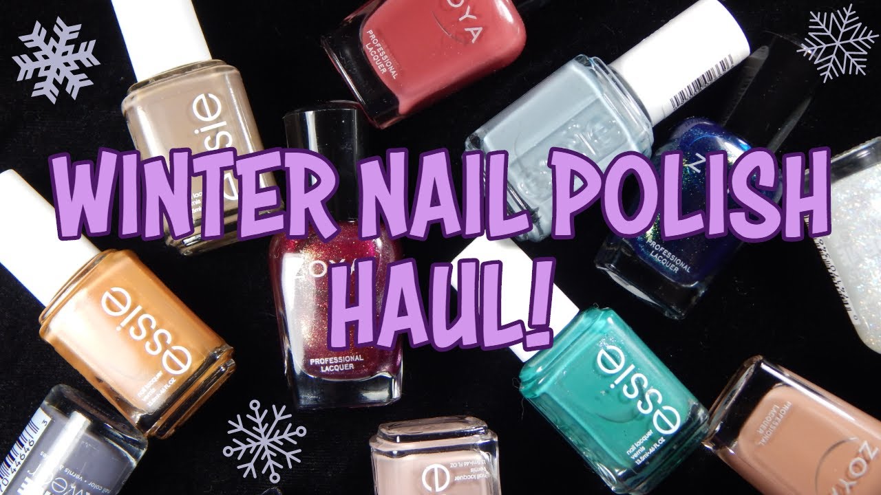 WINTER NAIL POLISH HAUL 2019!  ESSIE, ZOYA, SALLY HANSEN!