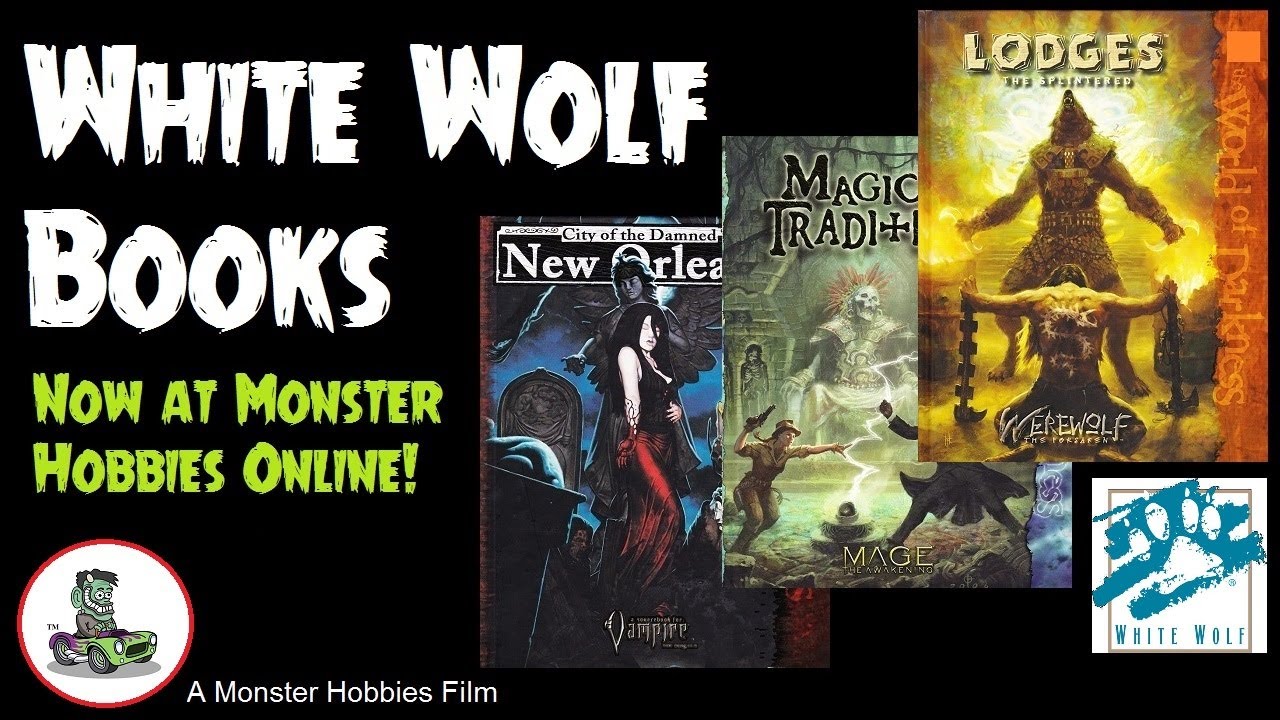 White Wolf Publishing Role Playing Game Books - Now Available This Week At Monster Hobbies Online