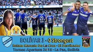 (Relator Enojado) BOLÍVAR 3 X 0 The Strongest - Marcelo De La Cruz "El Derribador" APERTURA 2018