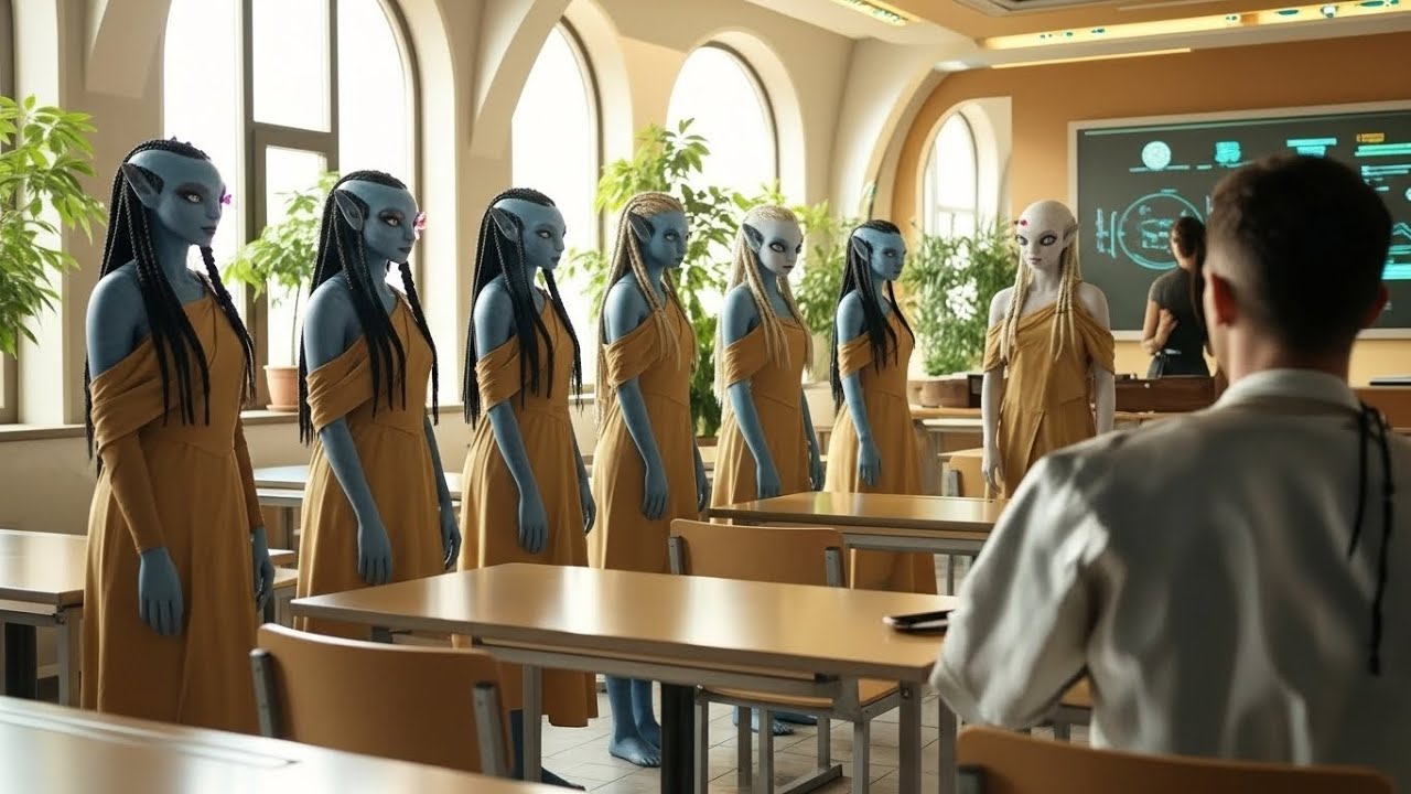 “The Human Child Walked Into an Alien Classroom — Every Eye Turned ...