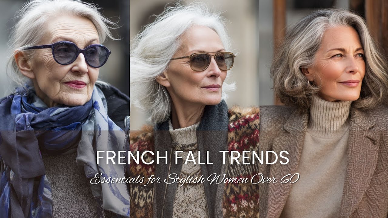 Французские осенние тренды 🍂 Парижские базовые вещи для стильных женщин старше 60 лет 🇫🇷🧣