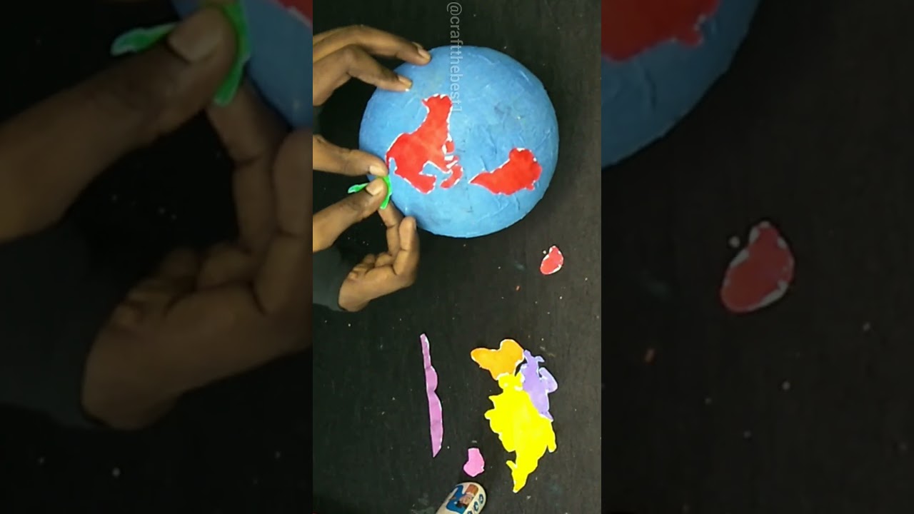 Save Earth Model/ Earth Day Craft/Environment Day/School Project #shorts #youtubeshorts #diy