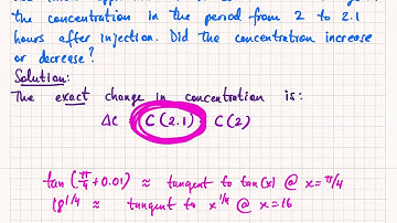 Math 135 Section 4.6... Estimate a difference using linear approximation (word problem)