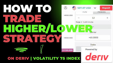 How to Trade Higher/Lower Strategy on Deriv | Volatility 75 Index