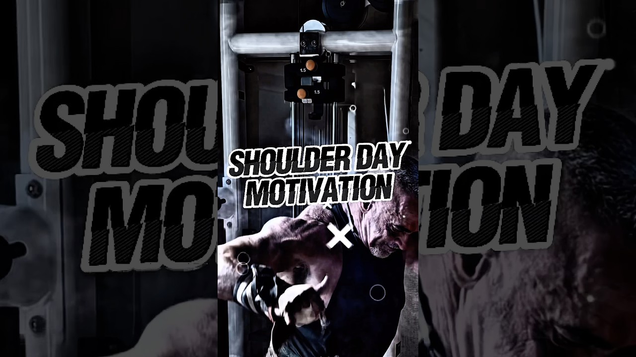 SHOULDER DAY MOTIVATION #SHOULDERS #MOTIVATION #workout #muscle