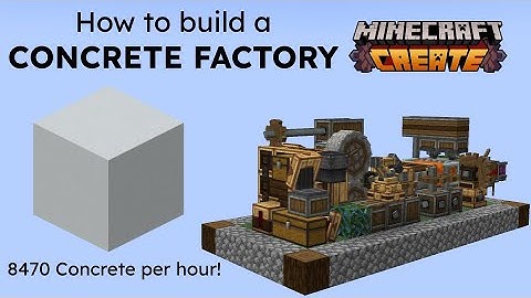 How to build a 2800per hour CONCRETE FACTORY with the Create Mod
