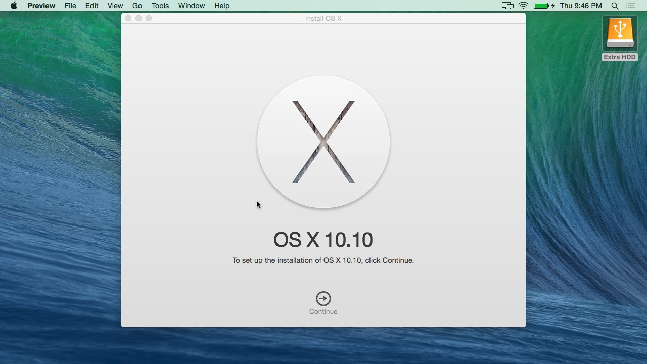 how to install os x 10.10