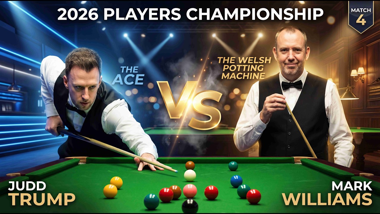 Judd Trump vs. Mark Williams 2026 Snooker Players Championship 4#snooker #foryou #film #mvp