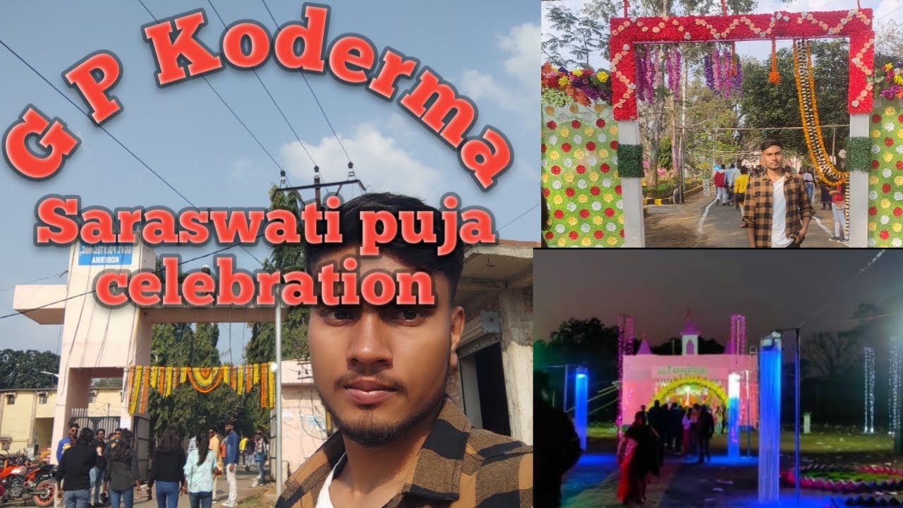 Saraswati Puja Celebration In GP Koderma - YouTube