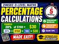 📚 Percentage Calculations Made Easy in 10 Minutes | ZIMSEC O-Level Maths