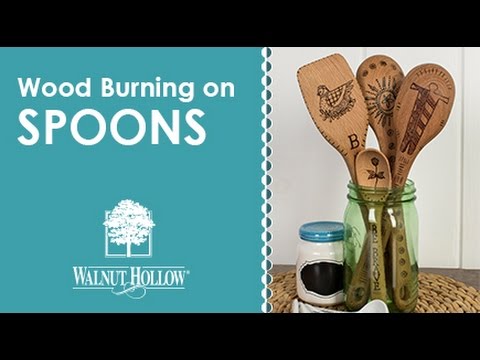 wood burning on spoons