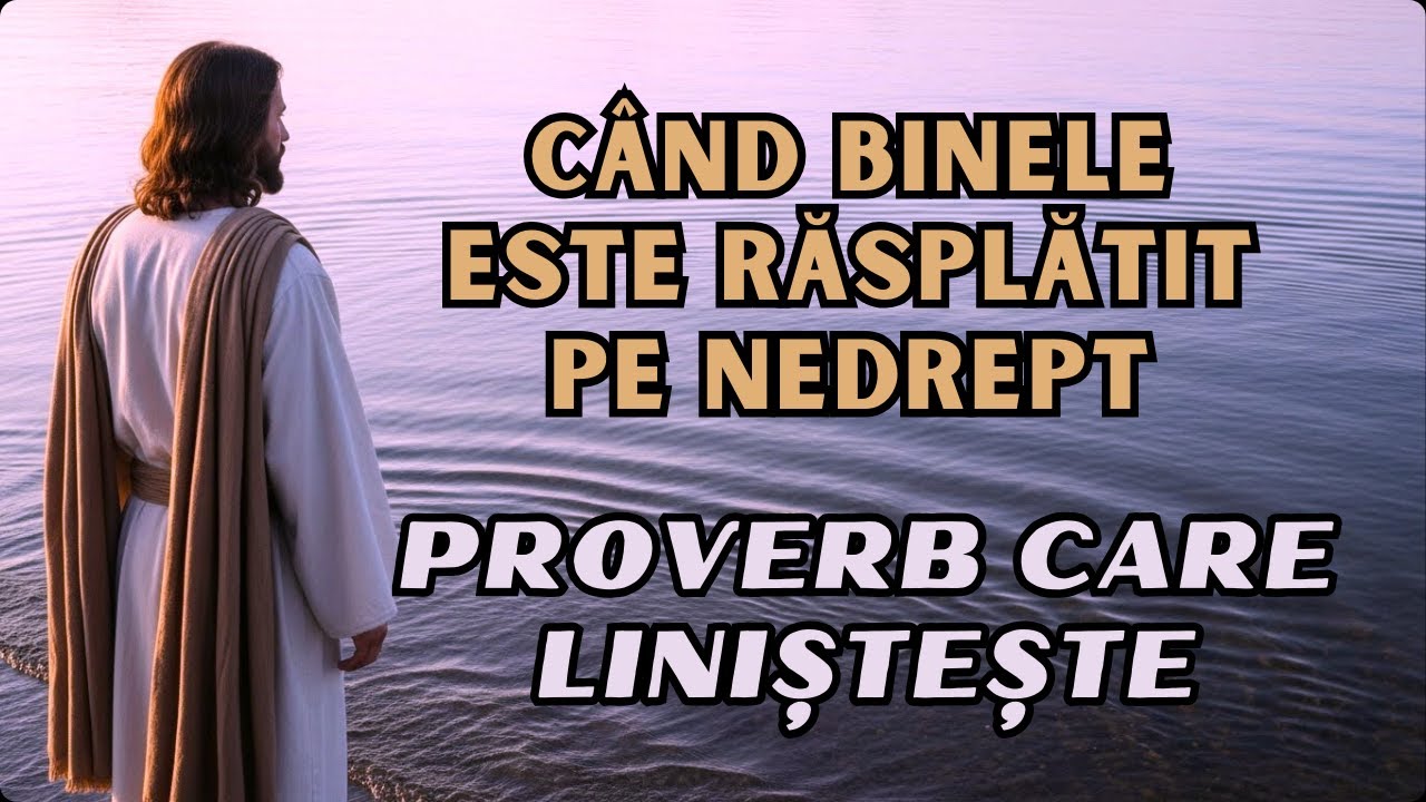 Un Proverb pentru momentele în care binele este răsplătit pe nedrept