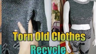 Torn Old Clothes Problem? Watch This! Diy /Music&Fashion