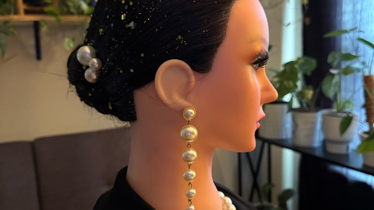 ASMR Perfectionist SLICK BACK BUN Hairstyle | Glitter, Hair & Makeup, Adjustment, Finishing Touches