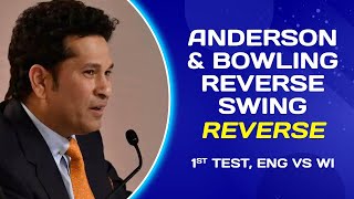 James Anderson & bowling reverse swing REVERSE | Sachin & Lara | India v England