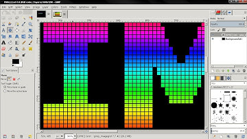 Grid Text Effect 1 - GIMP 2.8 Tutorial