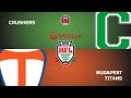 2023 Veolia HFL alapszakasz: Szombathely Chrushers – Budapest Titans