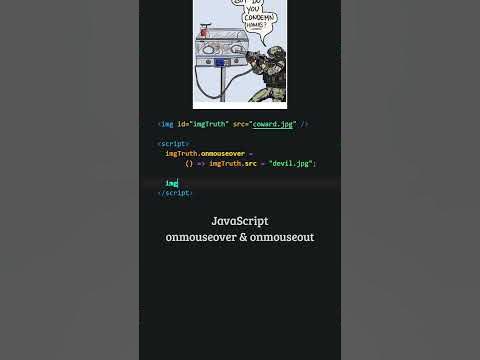 JavaScript: onmouseover and onmouseout events - YouTube
