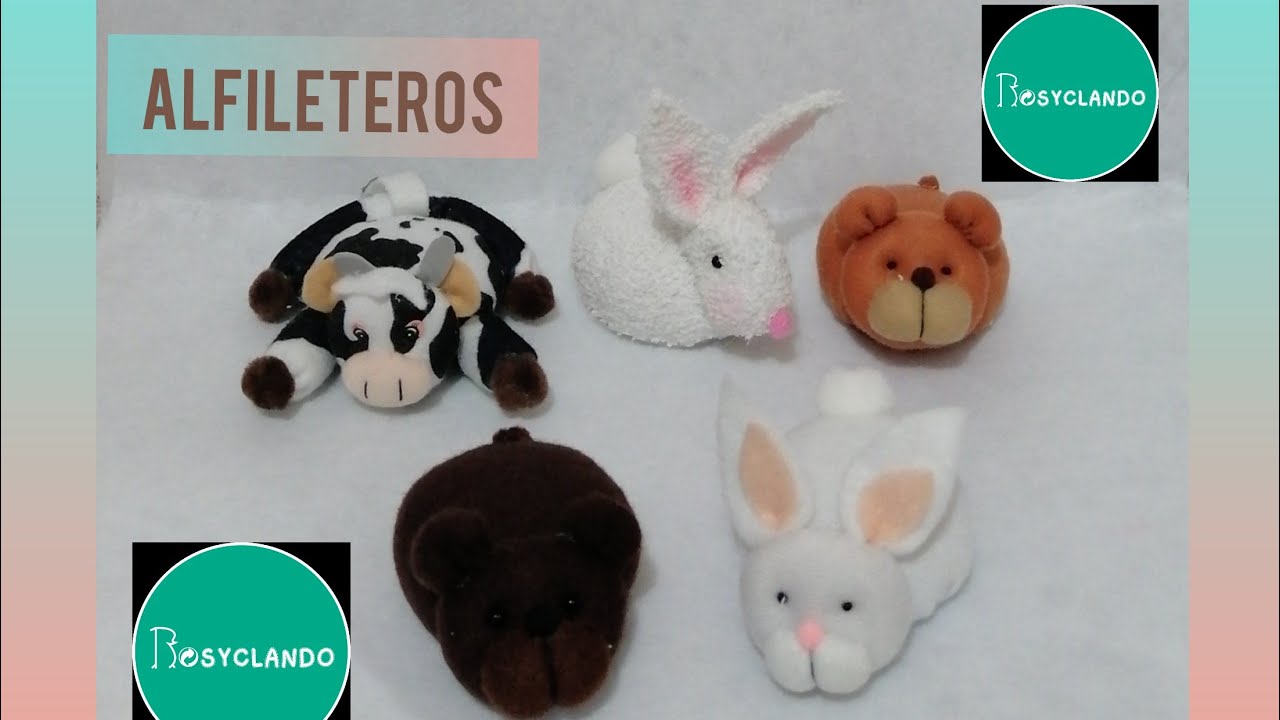 Alfileteros de Conejo Vaca y Osito || Créalos tú Misma!