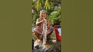 nenek gaul nyuci disungai #fypシ゚viral #funny #viralvideo #lucu #nenekviralterbaru #comedy