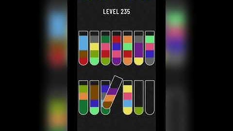 Water sort puzzle level 235