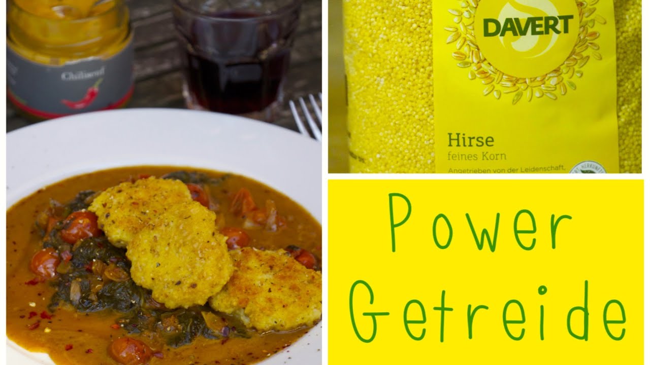 Hirsetaler mit Spinat & Orangensauce + Cherry Tomaten