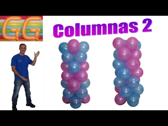 Aprende esta técnica para hacer columnas de globos tu mismo y ahorrarás  mucho dinero en tu próxima fiesta. No nec…