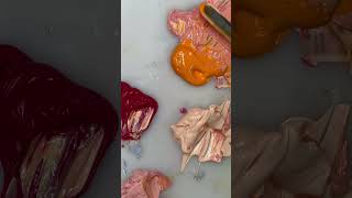 short- scraping, cleaning a palette