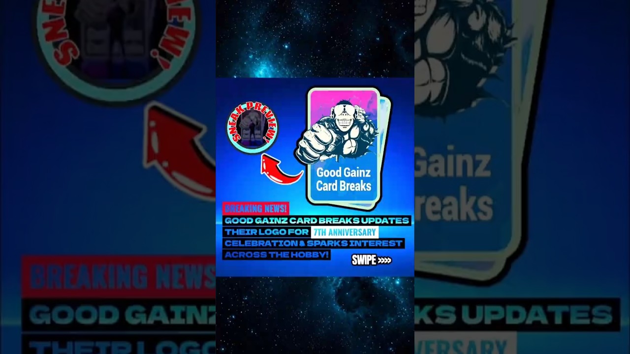Good Gainz Card Breaks Celebrates 7 Years With New Logo! #sportscards #trending #newlogo #cardgame