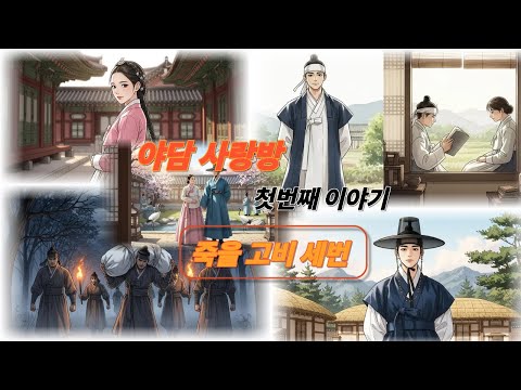 야담사랑방 첫번째이야기 -  죽을고비세번 그리고 기적처럼 살아난 사나이#야담사랑방 #죽을고비세번 #한국설화 #전통이야기 #민담