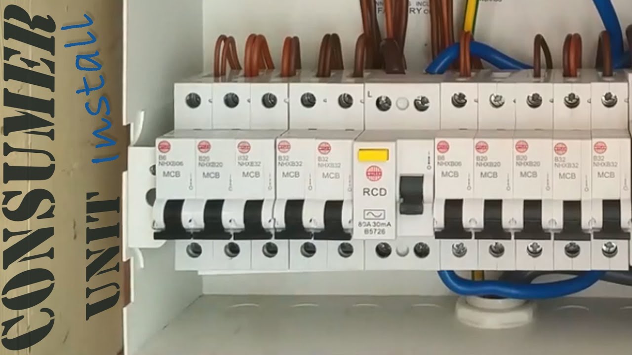 consumer unit wiring installation split schneider bus electric