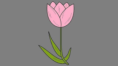 How to draw flower in easy steps | Flower Drawing on computer using Ms Paint.
