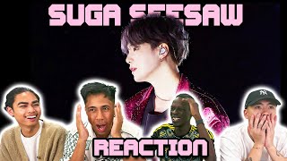 OUR FIRST TIME WATCHING BTS SUGA SEE SAW STAGE MIX!
