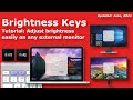 How to use Brightness Keys on External Displays in macOS Catalina